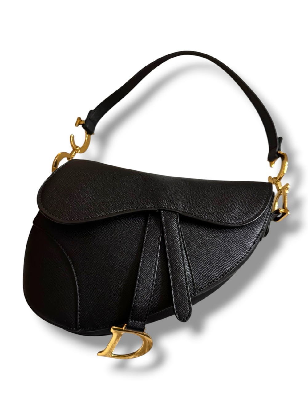 Dior Black Saddle Bag - Picture 2 of 9